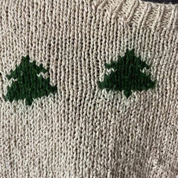 90s Ski Sweater Linen Cotton Blend | Size 1X / XXL - Picture 5 of 7